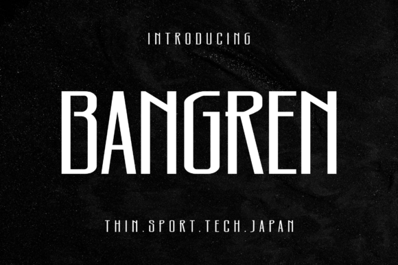 Bangren: The Techno-Inspired Typeface for Modern Design