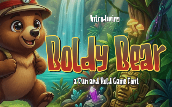 Boldy Bear: The Playful-and-Pioneering Typeface for Adventure