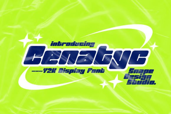 Cenatyc: The Y2K Display Font for Modern Tech