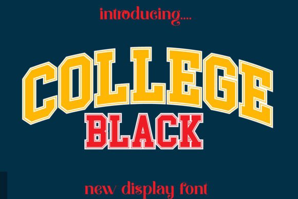 College Black: Bold Typography for Impactful Design