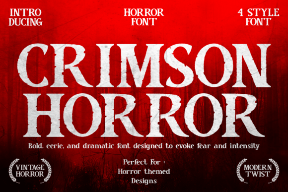 Crimson Horror: A Typeface That Commands Attention