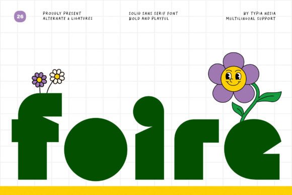 Foire: A Bold Font for Joyful and Modern Branding