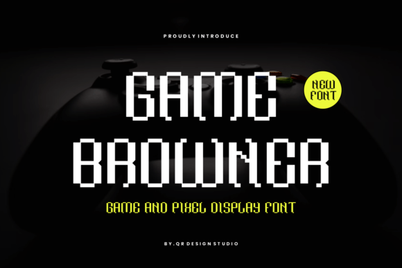 Game Browner: A Modern Display Font for Bold Visuals