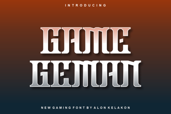 Game Geman: The Modern Display Font for Bold Branding