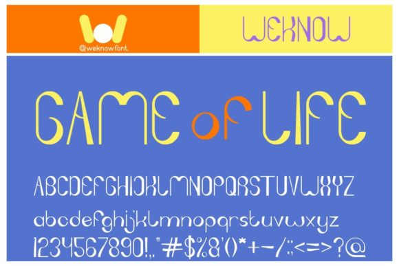 Game of Life: The Display Font for Modern, Tech-Forward Design