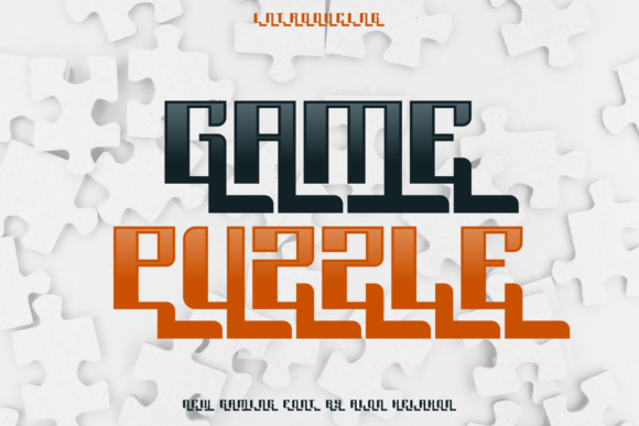 Game Puzzle: A Display Font for Modern Projects