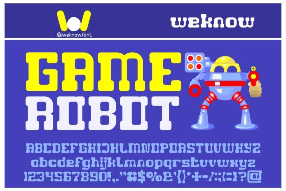 Game Robot: A Bold Typeface for Modern Brands