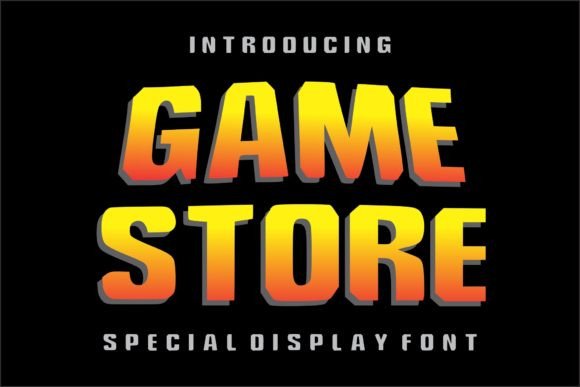 Game Store: The Racing-Inspired Display Font for Bold Designs