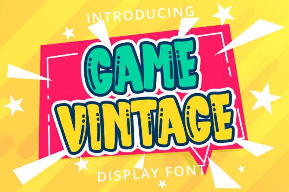 Game Vintage: The Display Font for Bold Titles