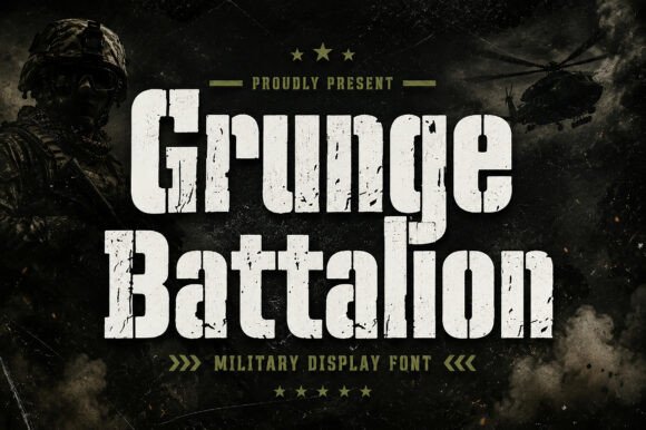 Grunge Battalion: The Ultimate Heavy-Duty Military Display Font