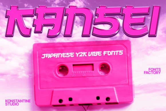 Kansei: The Japanese Vibes Font Blending Y2K Aesthetic with Modern Edge