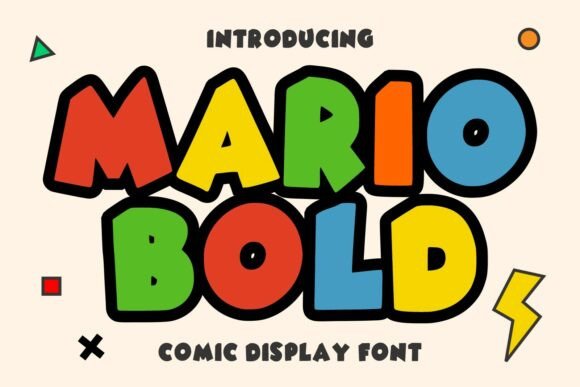 Mario Bold: A Playful Typeface for Energetic Designs