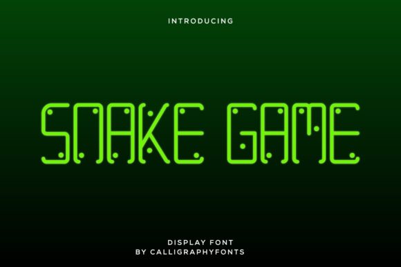 Snake Game: The Display Typeface for a Digital-First World