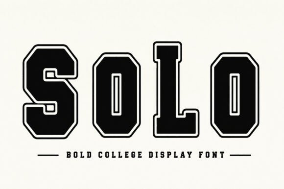 Unleash a Matchless Athletic Vibe with the Solo Font