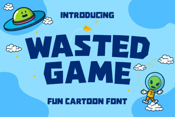 Wasted Game: A Playful Display Font for Creative Projects