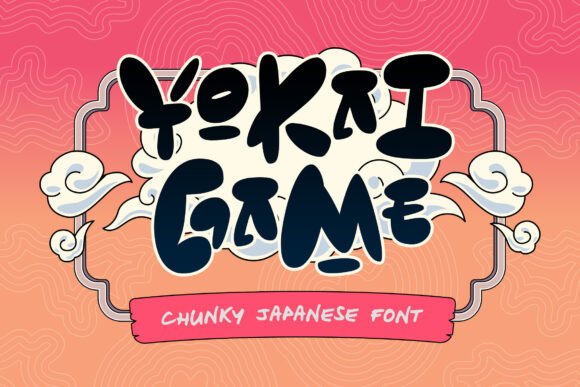 Yokai Game: A Bold Japanese Font for Creative Projects